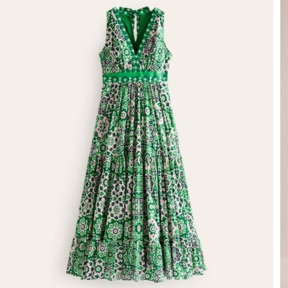 Serena Cotton Tie Maxi Dress